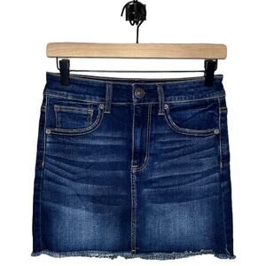 American Eagle Hi-Rise Mini Denim Skirt